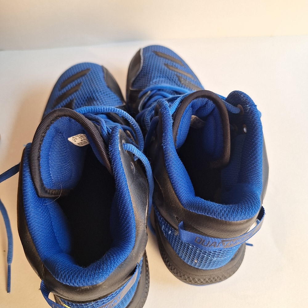 Adidas Dual Threat Blue Black Basketball Sneakers Size 8 Very Good Condotion - Picture 4 of 5
